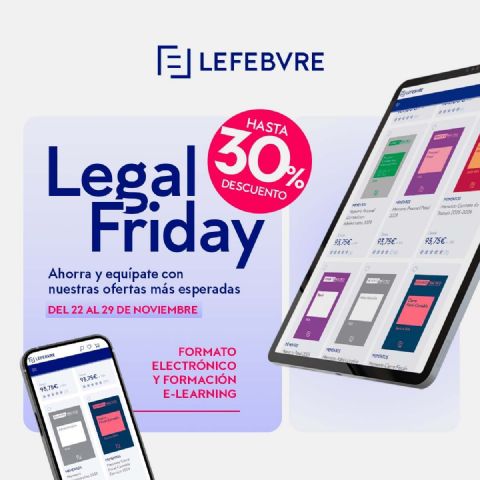 Vuelve el Legal Friday de Lefebvre con descuentos de hasta el 30% en productos electrónicos y cursos de formación - 1, Foto 1