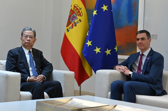 El presidente del Gobierno recibe al presidente del Comité Permanente de la Asamblea Popular Nacional de China, Zhao Leji - 1, Foto 1