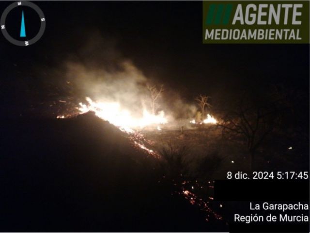 Servicios de emergencias actúan para sofocar un incendio en La Garapacha - 1, Foto 1