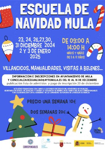 Escuela de Navidad de Mula: diversión y aprendizaje en el Espacio Joven - 1, Foto 1