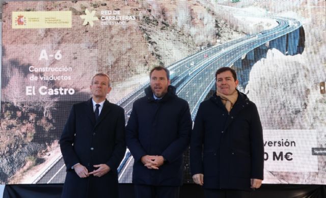 Óscar Puente preside la apertura de los nuevos viaductos de El Castro de conexión vital entre Galicia y Castilla y León - 1, Foto 1