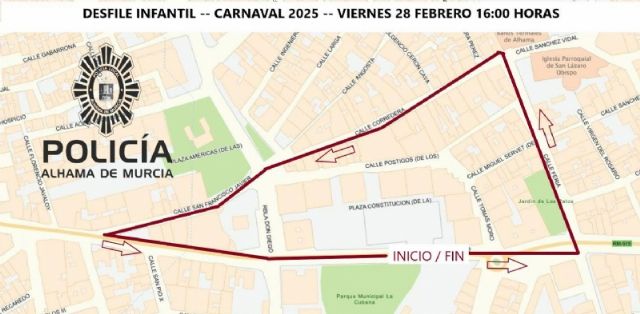 Restricciones de trfico con motivo del Desfile Infantil de Carnaval 2025, Foto 1