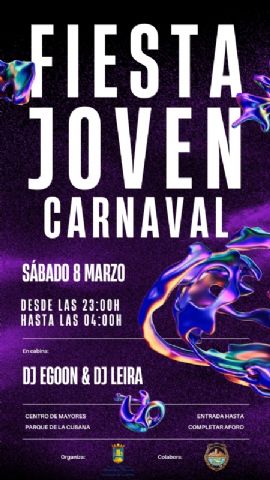 El Centro de Mayores acoge la Fiesta Joven de Carnaval 2025, Foto 1