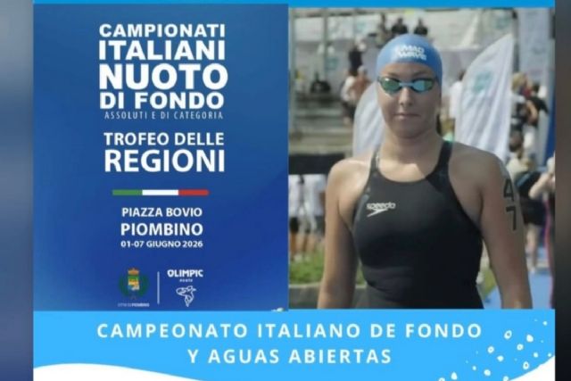 Alba Rubio representará al Club Natación Marina Cartagena Áncora en el Campeonato Italiano Absoluto y de Categoría de Natación de Fondo 2026 Alba Rubio representará al Club Natación Marina Cartagena Áncora en el Campeonato Italiano Absoluto y de Categoría de Natación de Fondo 2026