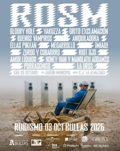 La duodécima edición del festival Ruidismo tendrá lugar en Bullas el sábado 3 de octubre La duodécima edición del festival Ruidismo tendrá lugar en Bullas el sábado 3 de octubre