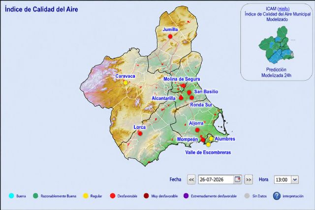 Activado el Nivel 3 Alerta de calidad del aire por partículas en La Aljorra Activado el Nivel 3 Alerta de calidad del aire por partículas en La Aljorra