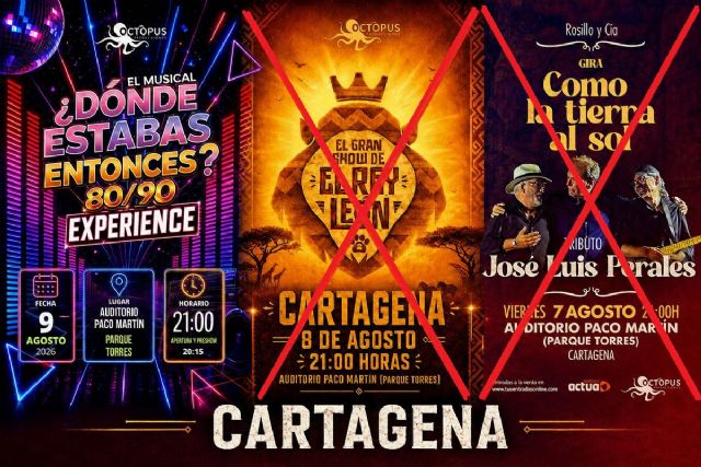 Cancelados el tributo a José Luis Perales y ´El Gran Show de El Rey León´ en el Auditorio Paco Martín Cancelados el tributo a José Luis Perales y ´El Gran Show de El Rey León´ en el Auditorio Paco Martín