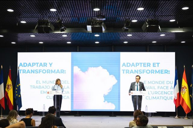 Yolanda Díaz traslada a su homólogo francés las medidas laborales para proteger a las personas de la emergencia climática Yolanda Díaz traslada a su homólogo francés las medidas laborales para proteger a las personas de la emergencia climática