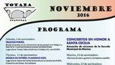 El programa Totana Cultural aglutina durante el mes de noviembre conciertos, presentación de libros y actuaciones de los alumnos de la Escuela Municipal de Música