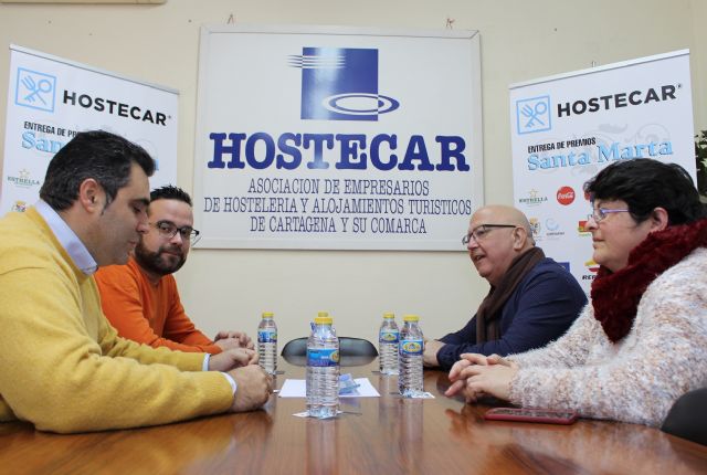 Ciudadanos Cartagena se reúne con el presidente de Hostecar para recoger su posición frente al ociódromo previsto - 1, Foto 1