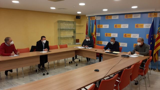 El presidente de la Confederación Hidrográfica del Segura ha mantenido un reunión de trabajo con los alcaldes de Mula y Pliego - 1, Foto 1