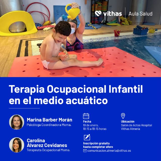 Profesionales de Vithas organizan un Aula Salud de Terapia Ocupacional Infantil acuática - 1, Foto 1