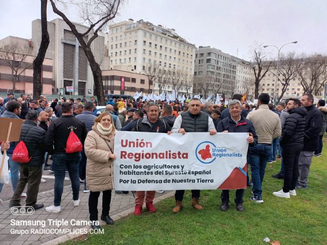 Unión Regionalista asistió ayer a la manifestación de Madrid en favor del trasvase - 3, Foto 3