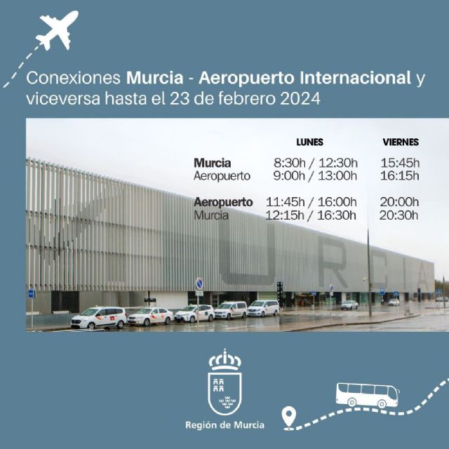 Comienza el nuevo servicio de autobuses que conecta el aeropuerto con Murcia y Cartagena - 2, Foto 2