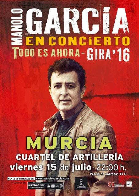 Manolo García. Cuartel de Artillería (Murcia) 15 de julio 2016 - 1, Foto 1