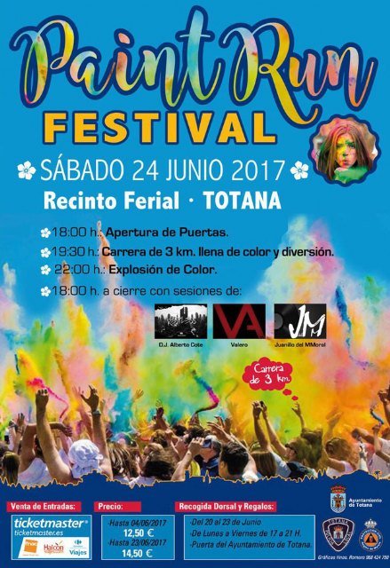 The "Paint Run Festival" will be held, for the first time in Totana, on Saturday, June 24, at the fairgrounds, Foto 8