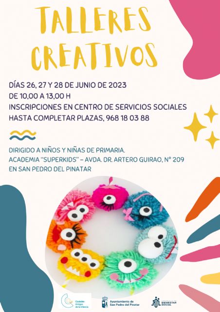 Bienestar Social programa talleres creativos del 26 al 28 de junio para favorecer la conciliación - 1, Foto 1