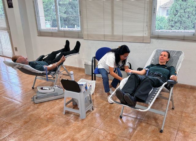 La Guardia Civil colabora altruistamente en la campaña de donación de sangre en Murcia - 1, Foto 1