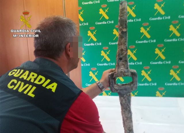 La Guardia Civil recupera en Murcia un cepo de ancla de la época romana - 4, Foto 4