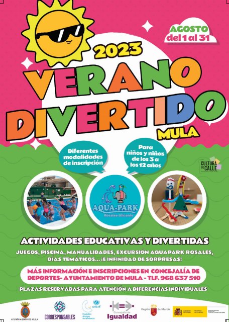 Campus Deportivo y la Escuela de Verano Divertido en Mula y pedanías: inscripciones desde el 12 de julio - 1, Foto 1