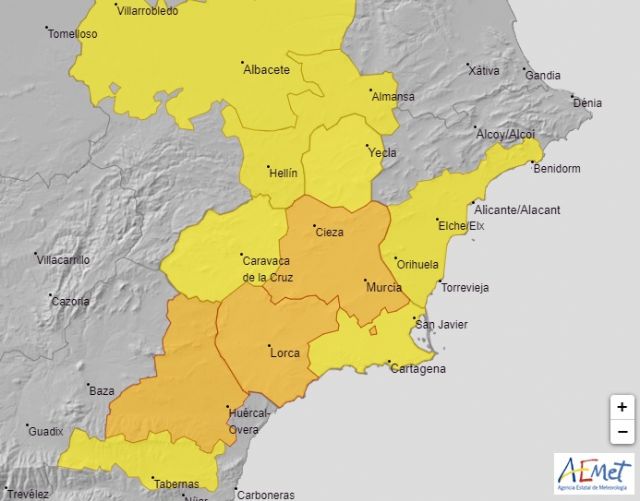 La Agencia Estatal de Meteorología activa en Lorca el nivel naranja por altas temperaturas - 1, Foto 1
