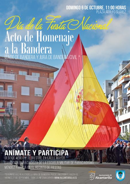 Alcantarilla celebra el 6 de octubre el acto de Homenaje a la Bandera y la Jura de Bandera para personal civil - 4, Foto 4