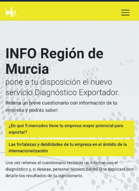 El INFO ofrece una herramienta 'on line' de autodiagnóstico exportador para facilitar a las empresas acceder a mercados internacionales - 1, Foto 1