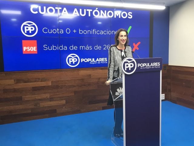 Nuria Fuentes: 70.000 autónomos en la Región no podrán pagar la subida de las cuotas que va a imponer el Gobierno socialista de Pedro Sánchez - 1, Foto 1