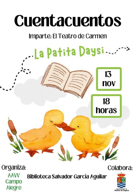 Teatro de Carmen imparte el cuentacuentos La Patita Daysi el miércoles 13 de noviembre en la Biblioteca Salvador García Aguilar - 2, Foto 2