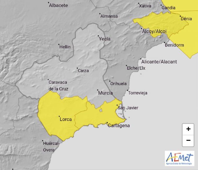 La AEMET activa en Lorca el aviso amarillo por lluvias y tormentas - 2, Foto 2