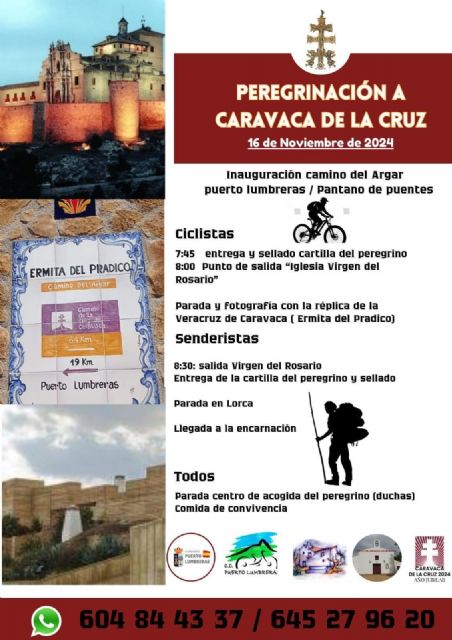 Puerto Lumbreras inaugurará el Camino del Argar como ruta oficial de peregrinación a Caravaca de la Cruz el 16 de noviembre - 1, Foto 1