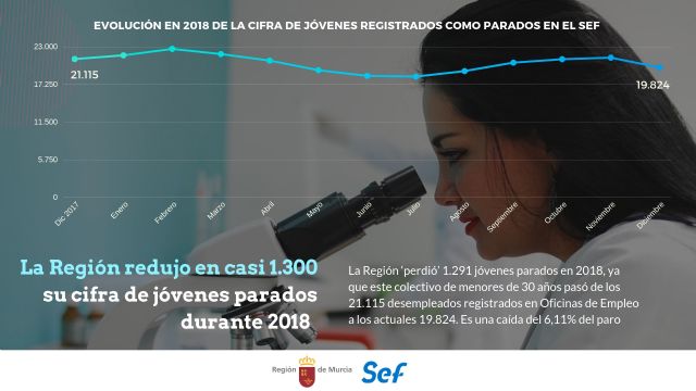 Casi 1.300 jóvenes salieron del paro en 2018 y la mayoría fueron mujeres - 1, Foto 1