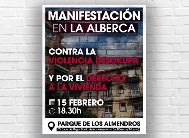 El Partido Comunista de la Región de Murcia hace un llamamiento a la movilización en La Alberca por el derecho a una vivienda digna frente a la violencia desokupa - 1, Foto 1