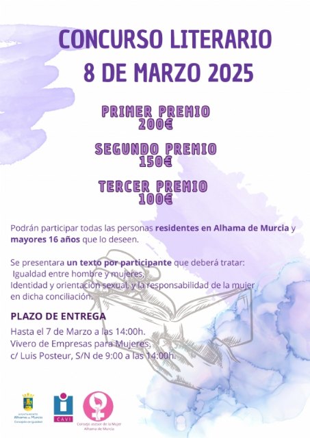 Abierto el plazo de inscripcin del Concurso Literario para el Da Internacional de las Mujeres, Foto 1