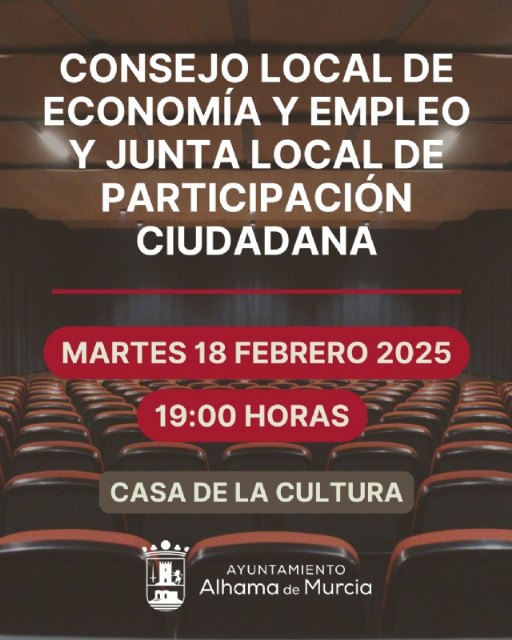 Convocatoria de la Asamblea de la Junta Local de Participacin Ciudadana y del Consejo Local de Economa y Empleo, Foto 1