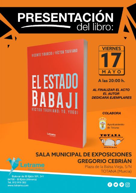 Professor Vicente Tiburcio presents the book "El Estado Babaji" on Friday