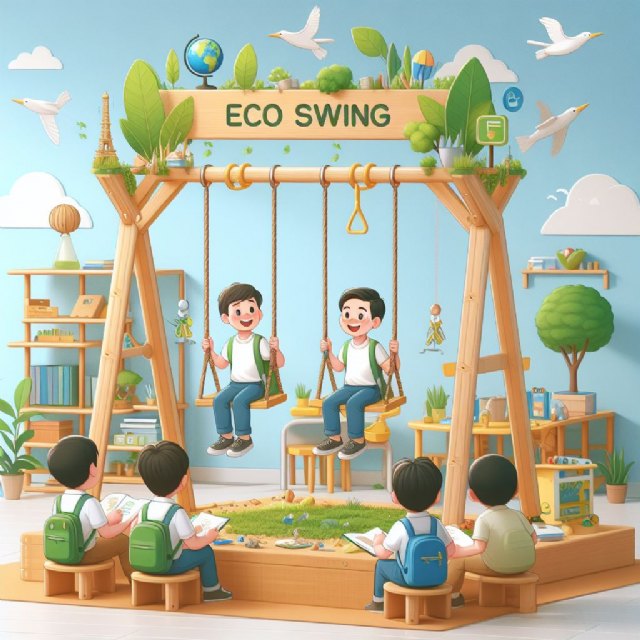 El columpio Eco Swing se instalará en los colegios para concienciar a los más pequeños a través del juego - 1, Foto 1