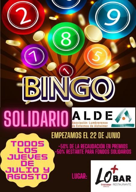 La Asociación Lumberense De Enfermos de Alzheimer (ALDEA) organiza bingos solidarios durante este verano - 1, Foto 1