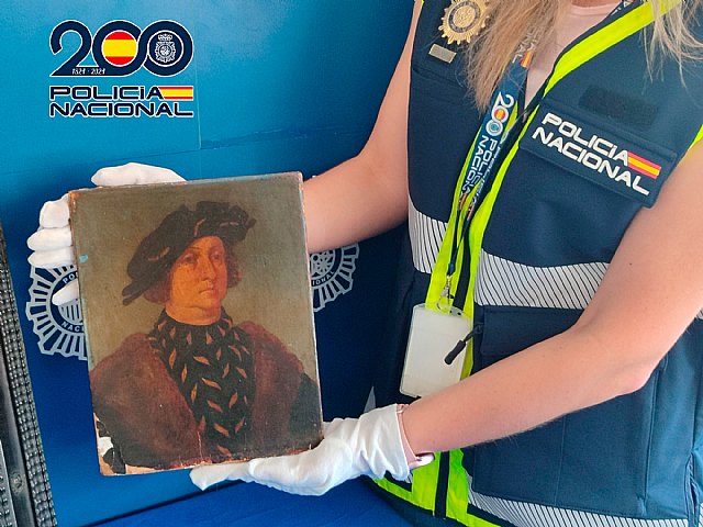 La Policía Nacional detiene a un varón que transportaba un supuesto cuadro de Leonardo da Vinci con un permiso de exportación caducado - 1, Foto 1