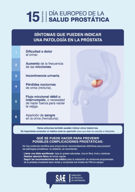 SAE informa sobre los síntomas de las patologías en la próstata - 1, Foto 1