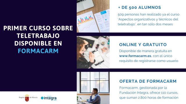 Más de 500 ciudadanos han realizado ya en dos meses el primer curso ´online´ de la Comunidad sobre teletrabajo - 1, Foto 1