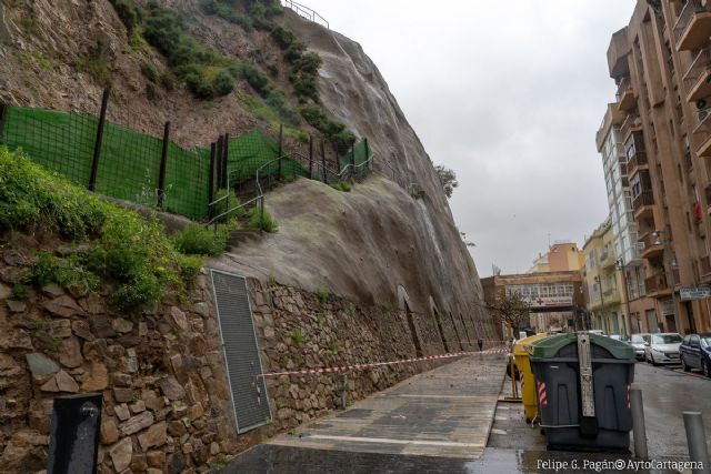 Las obras para la estabilización y protección contra los desprendimientos en la calle Gisbert comienzan este martes - 1, Foto 1