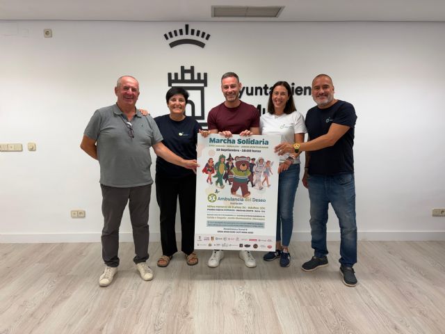Beniaján acogerá el próximo sábado 19 de septiembre una Marcha Solidaria a beneficio de Ambulancia del Deseo Beniaján acogerá el próximo sábado 19 de septiembre una Marcha Solidaria a beneficio de Ambulancia del Deseo