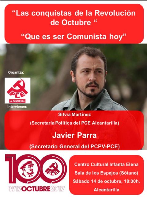 La agrupación del Partido Comunista de España en Alcantarilla, celebra un acto sobre el centenario de la Revolución Bolchevique - 1, Foto 1