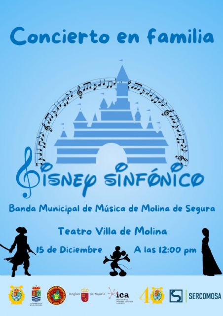 La Banda Municipal de Música ofrece el Concierto en Familia Disney Sinfónico el domingo 15 de diciembre en el Teatro Villa de Molina - 1, Foto 1