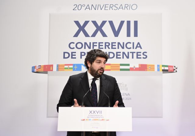 López Miras pide en la Conferencia de Presidentes una propuesta en firme de un nuevo modelo de financiación en el plazo máximo de un año - 1, Foto 1