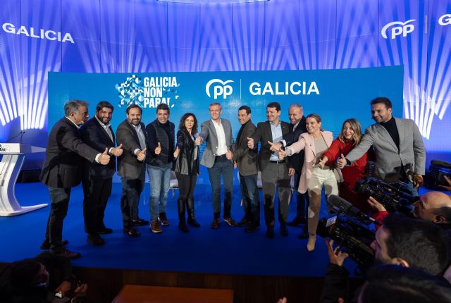 López Miras: Que gane el PP y Alfonso Rueda en Galicia es importante para la Región de Murcia y toda España - 2, Foto 2