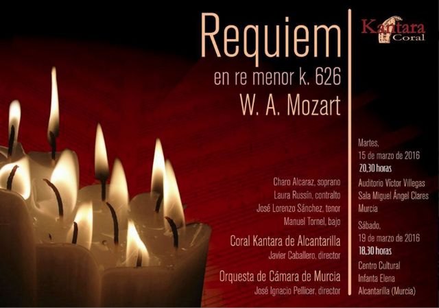 La Coral Kantara y la Orquesta de Cámara de Murcia interpretan en el Auditorio Víctor Villegas el ´Réquiem´ de Mozart - 1, Foto 1