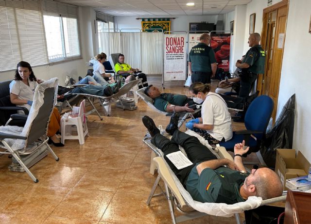 La Guardia Civil colabora altruistamente en la campaña de donación de sangre en Murcia 2023 - 1, Foto 1