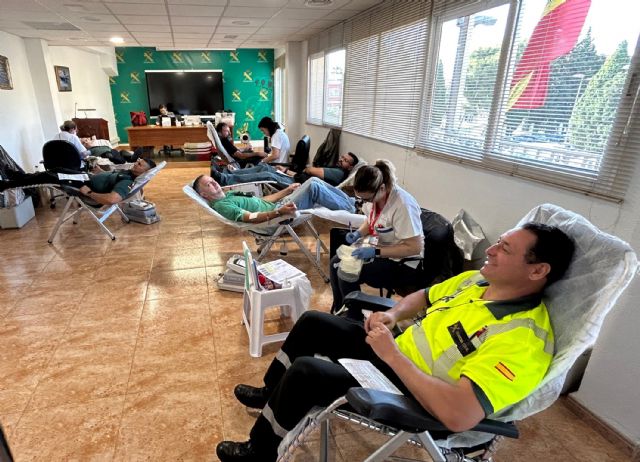 La Guardia Civil colabora altruistamente en la campaña de donación de sangre en Murcia 2023 - 2, Foto 2